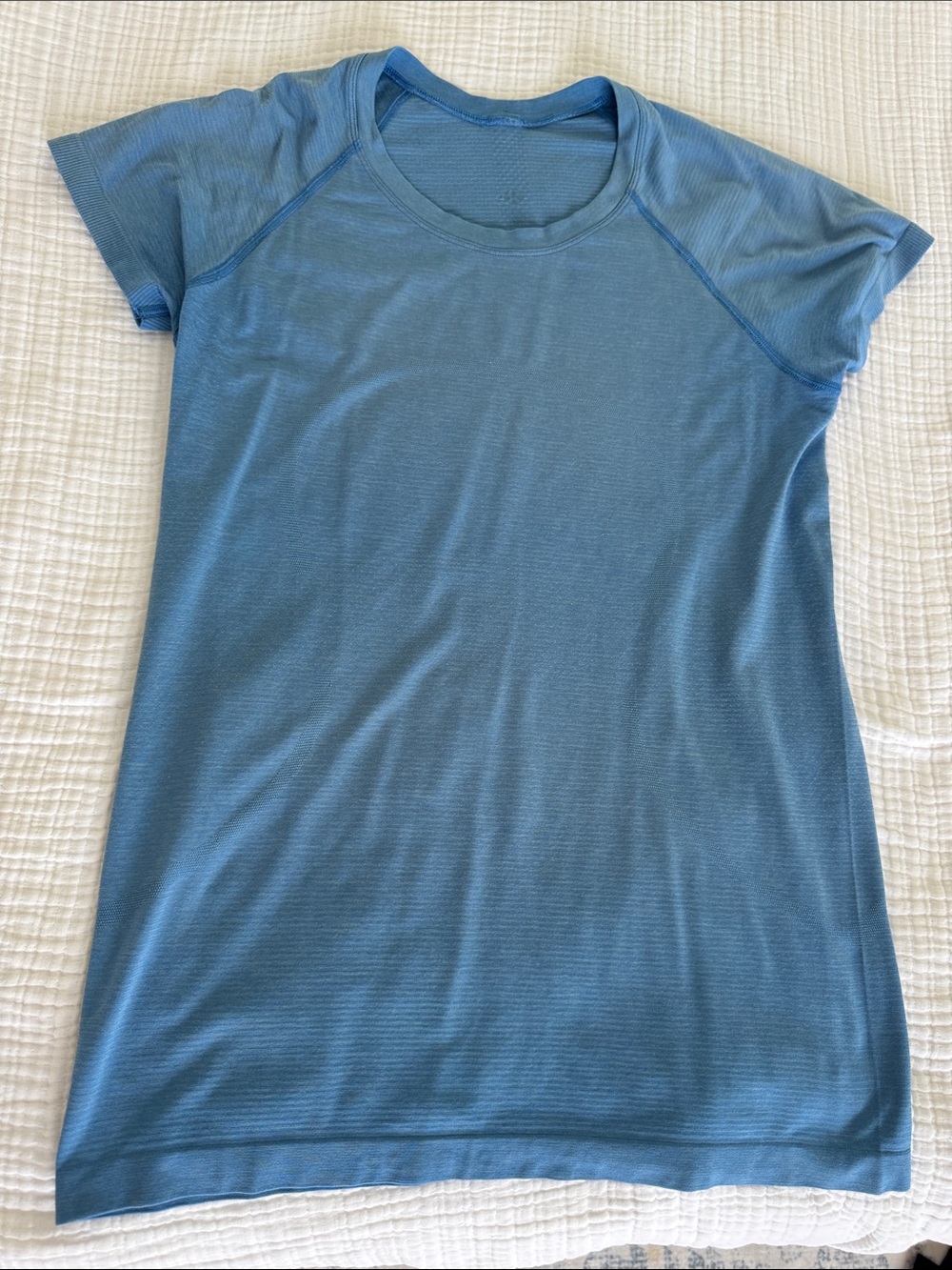 lululemon athletica Blue Performance Short Sleeve Top